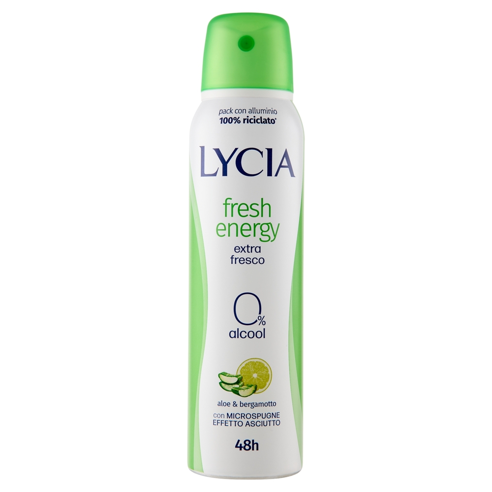 Lycia fresh energy aloe & bergamotto deo spray 150 ml